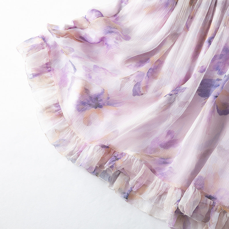 Long sleeved elastic waisted dress