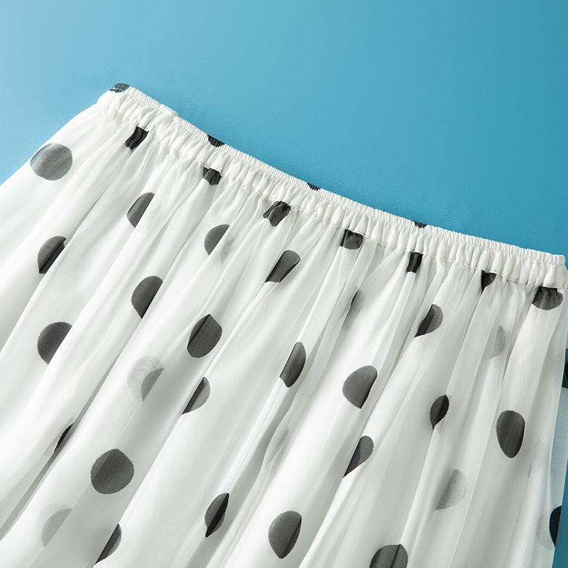 A-line hanging long skirt